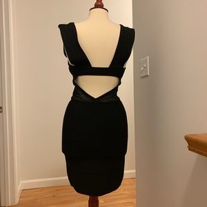 Bebe sexy bodycon little black dress